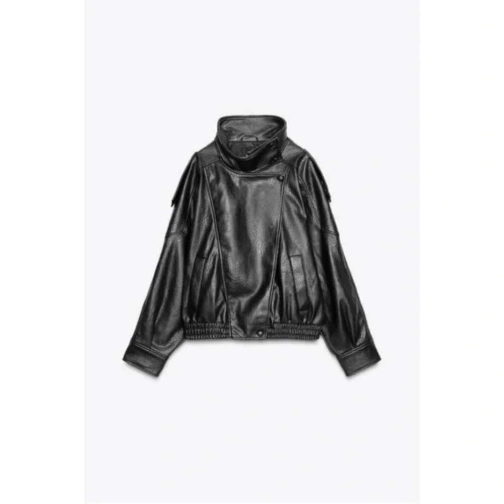 ZARA FAUX LEATHER JACKET SIZE XS